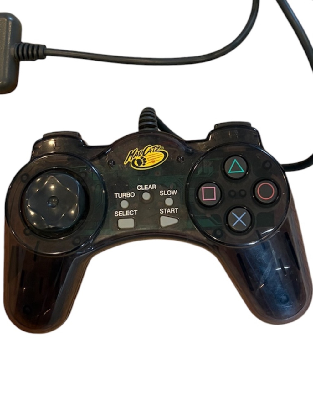 Clear Black PlayStation 1 Controller